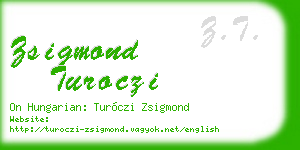 zsigmond turoczi business card